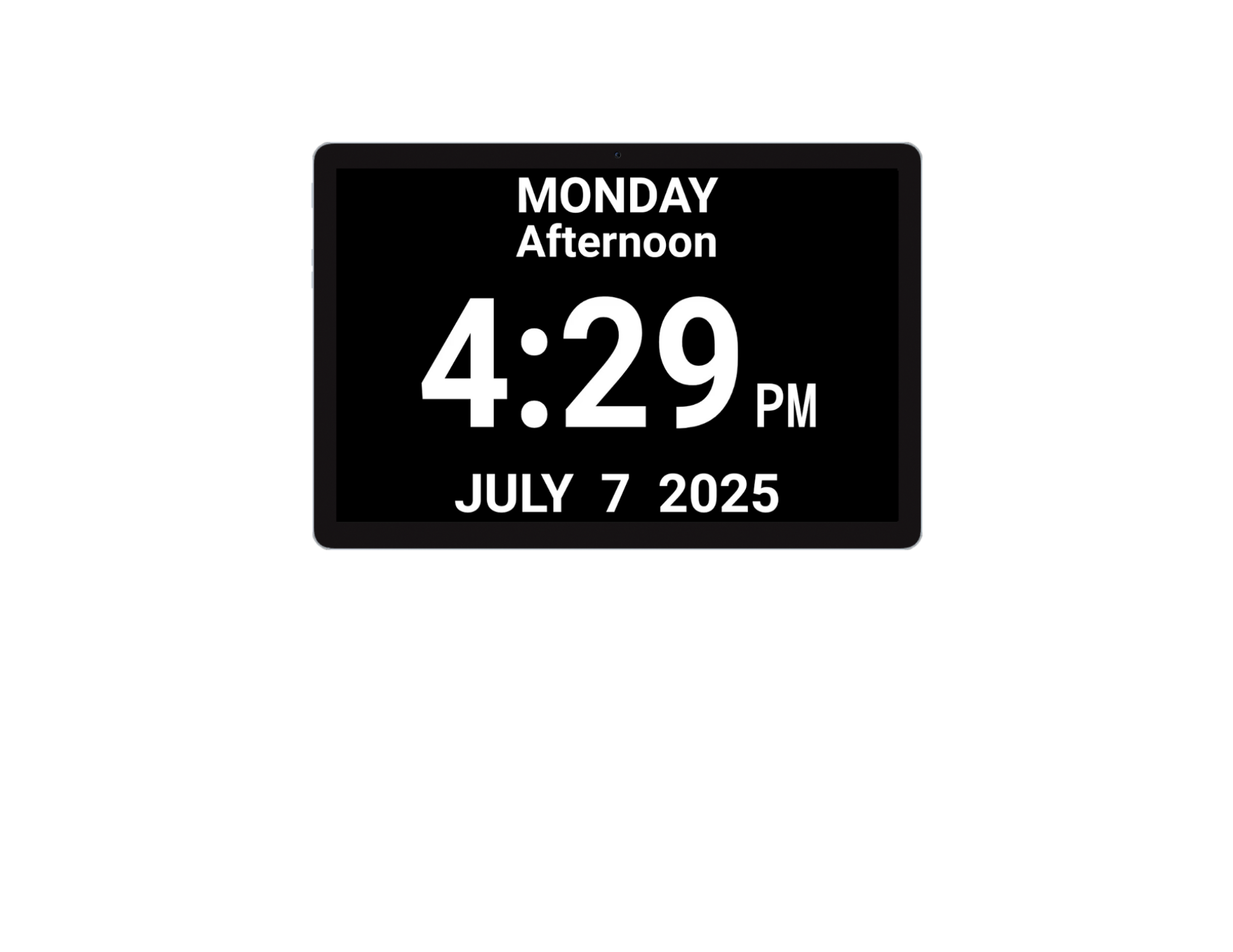 The Idem Clock, displaying the time