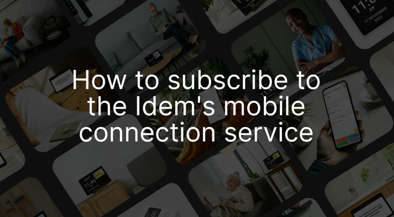 Load video: A video that explains how to subscribe to the Idem's mobile connection service